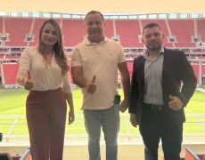 Josiene Campelo visita Estádio Mané Garrincha e avalia melhorias para o Albertão